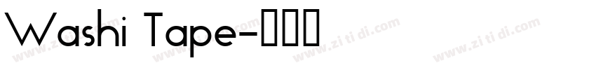 Washi Tape字体转换